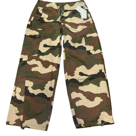 Good American Women’s Camo Parachute Pants Size Small NWT Adjustable Cargo - Picture 5 of 16